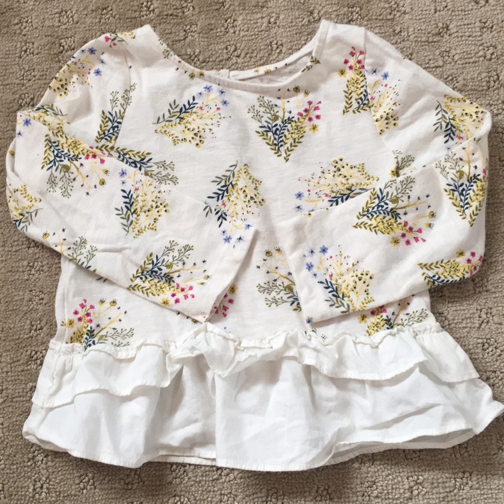 Toddler Floral Ruffle Blouse by Genuine Kids - 2T